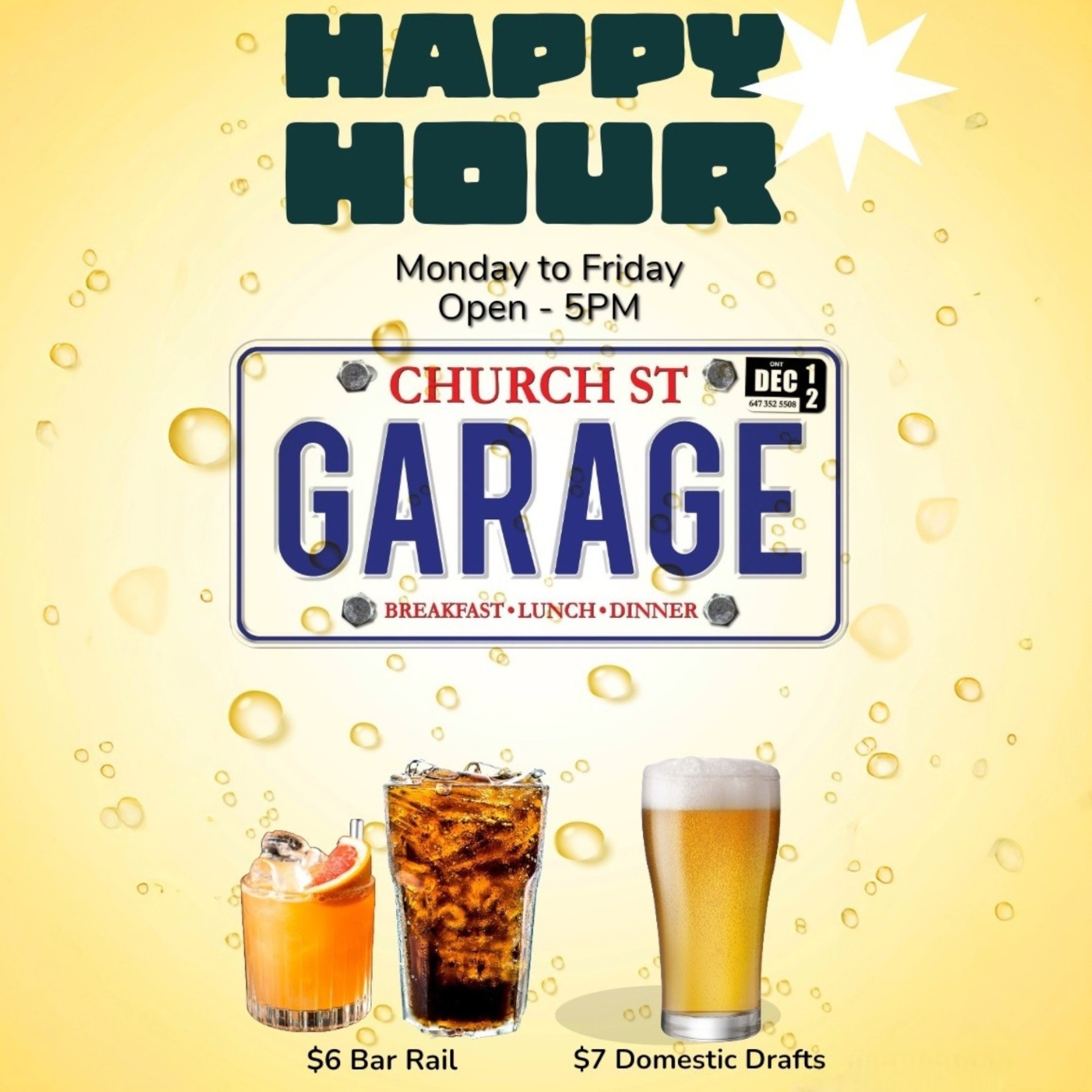 Everyday Happy Hour Special